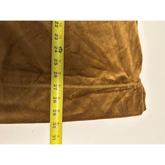 NWT Woman Within Velour Plush Tunic Toffee Brown Comfy Sweatshirt Soft 2X 26/28 - Picture 6 of 10